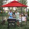 8 x 5 Feet Outdoor Barbecue Grill Gazebo Canopy Tent BBQ Shelter
